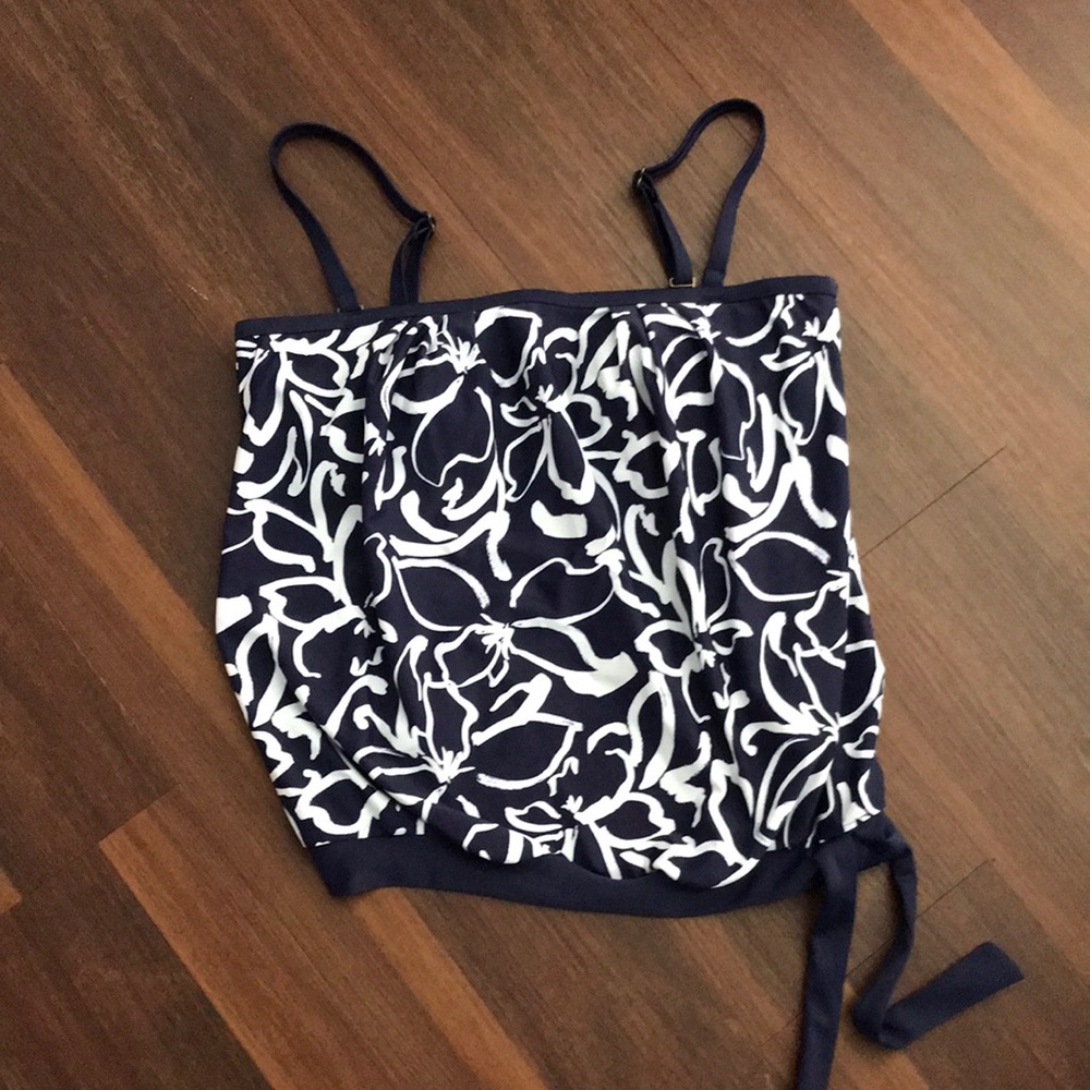 Island Escape Coral Gables Printed Convertible Tankini NWT - Picture 2 of 7